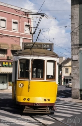 Viennaslide-05619188 Lissabon, Strassenbahn, Largo das Fontainhas - Lisboa, Tramway, Largo das Fontainhas