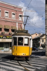 Viennaslide-05619189 Lissabon, Strassenbahn, Largo das Fontainhas - Lisboa, Tramway, Largo das Fontainhas