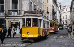 Viennaslide-05619204 Lissabon, Strassenbahn, Rua da Coneicao - Lisboa, Tramway, Rua da Coneicao