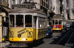 Viennaslide-05619205 Lissabon, Strassenbahn, Rua da Coneicao - Lisboa, Tramway, Rua da Coneicao