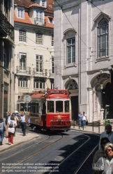 Viennaslide-05619206 Lissabon, Strassenbahn, Largo da Madalena - Lisboa, Tramway, Largo da Madalena