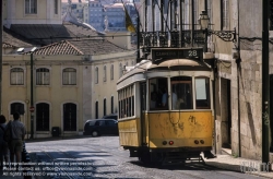 Viennaslide-05619208 Lissabon, Strassenbahn, Largo da Madalena - Lisboa, Tramway, Largo da Madalena