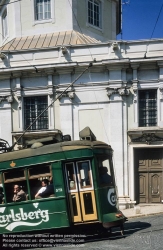 Viennaslide-05619209 Lissabon, Strassenbahn, Largo da Se - Lisboa, Tramway, Largo da Se