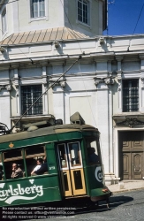 Viennaslide-05619209 Lissabon, Strassenbahn, Largo da Se - Lisboa, Tramway, Largo da Se