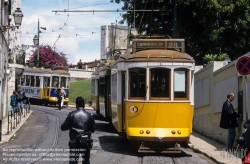 Viennaslide-05619213 Lissabon, Strassenbahn, Largo Santa Lucia - Lisboa, Tramway, Largo Santa Lucia