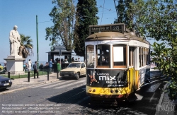 Viennaslide-05619214 Lissabon, Strassenbahn, Largo Santa Lucia - Lisboa, Tramway, Largo Santa Lucia