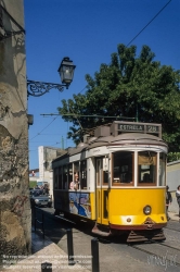 Viennaslide-05619215 Lissabon, Strassenbahn, Largo Santa Lucia - Lisboa, Tramway, Largo Santa Lucia