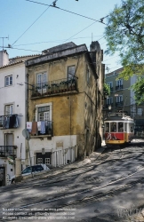 Viennaslide-05619220 Lissabon, Strassenbahn Travessa de Sao Tome - Lisboa, Tramway, Travessa de Sao Tome