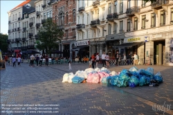 Viennaslide-05810002 Brüssel, Müllproblem // Brussels, Garbage Problem