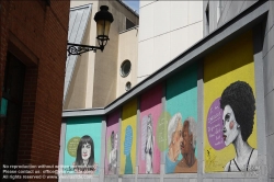 Viennaslide-05812335 Brüssel, Rainbow House, Wandbild, Lollepot Straat // Brussels, Rainbow House, Wall Painting, Lollepot Straat
