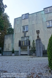 Viennaslide-05816104 Das Palais Stoclet ist eine von 1905 bis 1911 im Stil der Wiener Secession erbaute Villa in Woluwe-Saint-Pierre in der Region Brüssel-Hauptstadt. Architekt war Josef Hoffmann; von Gustav Klimt stammt der Stoclet-Fries.