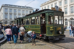 Viennaslide-05819718 Brüssel, Tramwayparade '150 Jahre Tramway in Brüssel' am 1. Mai 2019 - Brussels, Parade '150 Years Tramway', May 1st, 2019
