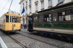 Viennaslide-05819735 Brüssel, Tramwayparade '150 Jahre Tramway in Brüssel' am 1. Mai 2019 - Brussels, Parade '150 Years Tramway', May 1st, 2019