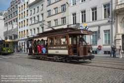 Viennaslide-05819746 Brüssel, Tramwayparade '150 Jahre Tramway in Brüssel' am 1. Mai 2019 - Brussels, Parade '150 Years Tramway', May 1st, 2019