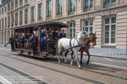 Viennaslide-05819762 Brüssel, Tramwayparade '150 Jahre Tramway in Brüssel' am 1. Mai 2019 - Brussels, Parade '150 Years Tramway', May 1st, 2019
