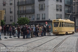 Viennaslide-05819768 Brüssel, Tramwayparade '150 Jahre Tramway in Brüssel' am 1. Mai 2019 - Brussels, Parade '150 Years Tramway', May 1st, 2019