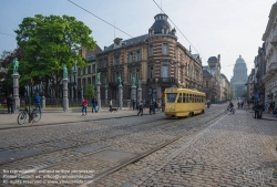 Viennaslide-05819773 Brüssel, Tramwayparade '150 Jahre Tramway in Brüssel' am 1. Mai 2019 - Brussels, Parade '150 Years Tramway', May 1st, 2019