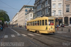 Viennaslide-05819775 Brüssel, Tramwayparade '150 Jahre Tramway in Brüssel' am 1. Mai 2019 - Brussels, Parade '150 Years Tramway', May 1st, 2019