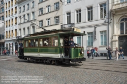 Viennaslide-05819778 Brüssel, Tramwayparade '150 Jahre Tramway in Brüssel' am 1. Mai 2019 - Brussels, Parade '150 Years Tramway', May 1st, 2019