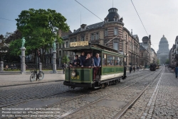 Viennaslide-05819779 Brüssel, Tramwayparade '150 Jahre Tramway in Brüssel' am 1. Mai 2019 - Brussels, Parade '150 Years Tramway', May 1st, 2019