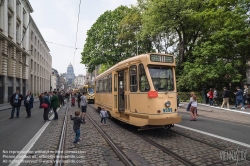 Viennaslide-05819782 Brüssel, Tramwayparade '150 Jahre Tramway in Brüssel' am 1. Mai 2019 - Brussels, Parade '150 Years Tramway', May 1st, 2019