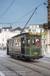 Viennaslide-05819787 Brüssel, Tramwayparade '150 Jahre Tramway in Brüssel' am 1. Mai 2019 - Brussels, Parade '150 Years Tramway', May 1st, 2019