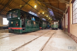 Viennaslide-05819934 Am 8. September 1887 wurde die mehrgleisige Nachbarschaftsbahnstrecke Schepdaal - Brüssel Ninoofsepoort in Betrieb genommen. Das Depot der Linie befindet sich in Schepdaal . Dieses Depot wurde ab dem 5. Mai 1962 als Nationalmuseum für die Nachbarschaftsbahnen genutzt. Bis 1968 diente das Depot noch als Straßenbahndepot für die Strecke Brüssel - Ninove (Linie Ni). Diese Straßenbahnlinie wurde am 21. Februar 1970 eingestellt.
1993 wurde das gesamte Gelände (Bahnhofsgebäude und Schuppen) geschützt. Das Museum wurde von Freiwilligen verwaltet und 1999 wegen Renovierungsarbeiten geschlossen. Zehn Jahre später, am 1. Juli 2009, wurde das Museum von der gemeinnützigen Organisation 