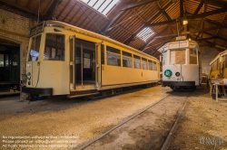 Viennaslide-05819944 Am 8. September 1887 wurde die mehrgleisige Nachbarschaftsbahnstrecke Schepdaal - Brüssel Ninoofsepoort in Betrieb genommen. Das Depot der Linie befindet sich in Schepdaal . Dieses Depot wurde ab dem 5. Mai 1962 als Nationalmuseum für die Nachbarschaftsbahnen genutzt. Bis 1968 diente das Depot noch als Straßenbahndepot für die Strecke Brüssel - Ninove (Linie Ni). Diese Straßenbahnlinie wurde am 21. Februar 1970 eingestellt.
1993 wurde das gesamte Gelände (Bahnhofsgebäude und Schuppen) geschützt. Das Museum wurde von Freiwilligen verwaltet und 1999 wegen Renovierungsarbeiten geschlossen. Zehn Jahre später, am 1. Juli 2009, wurde das Museum von der gemeinnützigen Organisation 