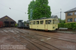 Viennaslide-05819946 Am 8. September 1887 wurde die mehrgleisige Nachbarschaftsbahnstrecke Schepdaal - Brüssel Ninoofsepoort in Betrieb genommen. Das Depot der Linie befindet sich in Schepdaal . Dieses Depot wurde ab dem 5. Mai 1962 als Nationalmuseum für die Nachbarschaftsbahnen genutzt. Bis 1968 diente das Depot noch als Straßenbahndepot für die Strecke Brüssel - Ninove (Linie Ni). Diese Straßenbahnlinie wurde am 21. Februar 1970 eingestellt.
1993 wurde das gesamte Gelände (Bahnhofsgebäude und Schuppen) geschützt. Das Museum wurde von Freiwilligen verwaltet und 1999 wegen Renovierungsarbeiten geschlossen. Zehn Jahre später, am 1. Juli 2009, wurde das Museum von der gemeinnützigen Organisation 