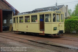 Viennaslide-05819951 Am 8. September 1887 wurde die mehrgleisige Nachbarschaftsbahnstrecke Schepdaal - Brüssel Ninoofsepoort in Betrieb genommen. Das Depot der Linie befindet sich in Schepdaal . Dieses Depot wurde ab dem 5. Mai 1962 als Nationalmuseum für die Nachbarschaftsbahnen genutzt. Bis 1968 diente das Depot noch als Straßenbahndepot für die Strecke Brüssel - Ninove (Linie Ni). Diese Straßenbahnlinie wurde am 21. Februar 1970 eingestellt.
1993 wurde das gesamte Gelände (Bahnhofsgebäude und Schuppen) geschützt. Das Museum wurde von Freiwilligen verwaltet und 1999 wegen Renovierungsarbeiten geschlossen. Zehn Jahre später, am 1. Juli 2009, wurde das Museum von der gemeinnützigen Organisation 