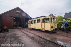 Viennaslide-05819952 Am 8. September 1887 wurde die mehrgleisige Nachbarschaftsbahnstrecke Schepdaal - Brüssel Ninoofsepoort in Betrieb genommen. Das Depot der Linie befindet sich in Schepdaal . Dieses Depot wurde ab dem 5. Mai 1962 als Nationalmuseum für die Nachbarschaftsbahnen genutzt. Bis 1968 diente das Depot noch als Straßenbahndepot für die Strecke Brüssel - Ninove (Linie Ni). Diese Straßenbahnlinie wurde am 21. Februar 1970 eingestellt.
1993 wurde das gesamte Gelände (Bahnhofsgebäude und Schuppen) geschützt. Das Museum wurde von Freiwilligen verwaltet und 1999 wegen Renovierungsarbeiten geschlossen. Zehn Jahre später, am 1. Juli 2009, wurde das Museum von der gemeinnützigen Organisation 