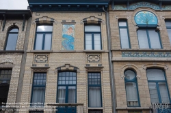 Viennaslide-05825115 Antwerpen, Anvers, Jugendstilviertel in Berchem // Antwerp, Berchem, Art Nouveau District