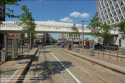 Viennaslide-05827023 Antwerpen Hafen, Eilandje, Parkbrug über Italielei // Antwerp, Harbour, Eilandje, Parkbrug over Italielei