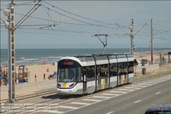 Viennaslide-05840908 Belgien, Kusttram Knokke-De Panne, Raversijde