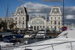 Viennaslide-05845118 Belgien, Oostende, Bahnhof - Belgium, Oostende, Train Station