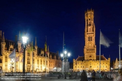 Viennaslide-05849116f Brügge, Grote Markt, Belfried - Bruges, Grote Markt, Belfried Tower