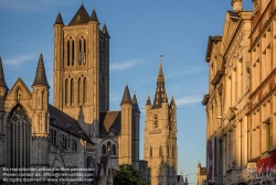 Viennaslide-05851119 Gent, historisches Zentrum, Korenmarkt, Sint-Niklaaskerk - Gent, Historic Center, Korenmarkt, Sint-Niklaaskerk