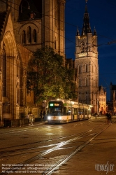 Viennaslide-05851903 Gent, Straßenbahn vor Sint-Niklaaskerk - Gent, Tramway in Front of Sint-Niklaaskerk