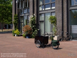 Viennaslide-05910232 Amsterdam, Straßenbild, Lastenfahrrad