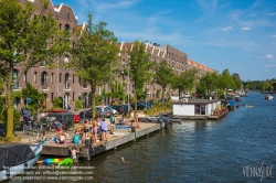 Viennaslide-05910273 Amsterdam, Badende an einer Gracht - Amsterdam, Bathing in a Gracht