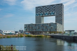 Viennaslide-05918303 Der Pontsteiger ist ein aufsehenerregendes Gebäude in Houthaven, dem aufstrebenden Amsterdamer Stadtteil am Wasser. Architekten: Van Rossum Raadgevende Ingenieurs