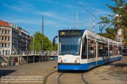 Viennaslide-05920302 Amsterdam, Tramway, Straßenbahnlinie 3 Zoutkeetsgracht