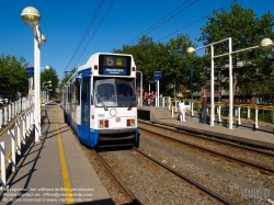 Viennaslide-05920505 Amsterdam, Sneltram Linie 51 und 5, Kombination aus U-Bahn und Straßenbahn, Van Boishuizenstraat - Amsterdam, Tramway, Van Boishuizenstraat