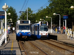 Viennaslide-05920507 Amsterdam, Sneltram Linie 51 und 5, Kombination aus U-Bahn und Straßenbahn, Van Boishuizenstraat - Amsterdam, Tramway, Van Boishuizenstraat