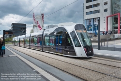 Viennaslide-05999132 Die Stater Tram (dt.: Städtische Straßenbahn) ist die Straßenbahn der luxemburgischen Hauptstadt Luxemburg, die am 10. Dezember 2017 eröffnet wurde. Die Straßenbahnlinie setzt Fahrzeuge des spanischen Unternehmens CAF (Construcciones y auxiliar de ferrocarriles), Urbos 3, ein.