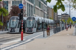 Viennaslide-05999140 Die Stater Tram (dt.: Städtische Straßenbahn) ist die Straßenbahn der luxemburgischen Hauptstadt Luxemburg, die am 10. Dezember 2017 eröffnet wurde. Die Straßenbahnlinie setzt Fahrzeuge des spanischen Unternehmens CAF (Construcciones y auxiliar de ferrocarriles), Urbos 3, ein.