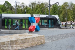Viennaslide-05999160 Die Stater Tram (dt.: Städtische Straßenbahn) ist die Straßenbahn der luxemburgischen Hauptstadt Luxemburg, die am 10. Dezember 2017 eröffnet wurde. Die Straßenbahnlinie setzt Fahrzeuge des spanischen Unternehmens CAF (Construcciones y auxiliar de ferrocarriles), Urbos 3, ein.
