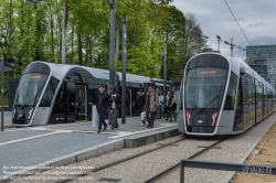 Viennaslide-05999168 Die Stater Tram (dt.: Städtische Straßenbahn) ist die Straßenbahn der luxemburgischen Hauptstadt Luxemburg, die am 10. Dezember 2017 eröffnet wurde. Die Straßenbahnlinie setzt Fahrzeuge des spanischen Unternehmens CAF (Construcciones y auxiliar de ferrocarriles), Urbos 3, ein.