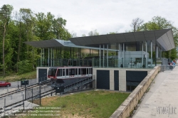 Viennaslide-05999901 Luxemburg, Standseilbahn Pfaffenthal-Kirchberg - Luxembourg, Funicular Railway Pfaffenthal-Kirchberg