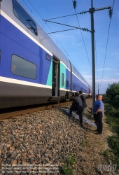 Viennaslide-05209913 Frankreich, SNCF, TGV, Panne am 24.5.2001 - France, SNCF Railroad, TGV, Breakdown on May 24, 2001